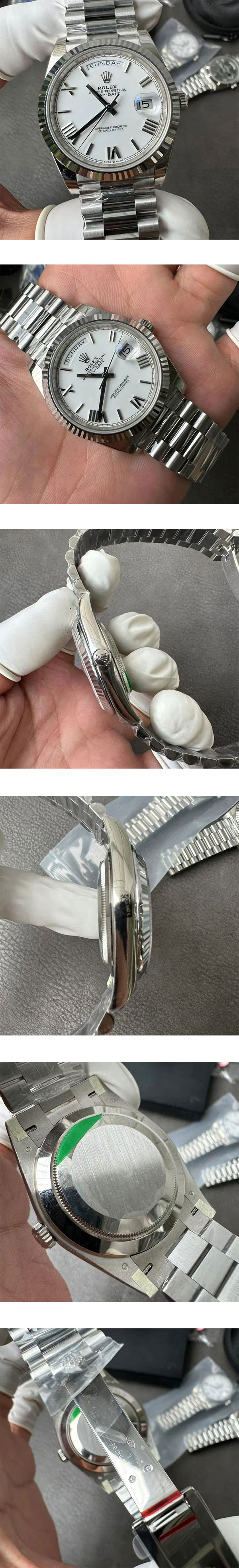 【加重版 RC製】ロレックスコピー時計 M228236-0010 デイデイト 40mm ホワイト 